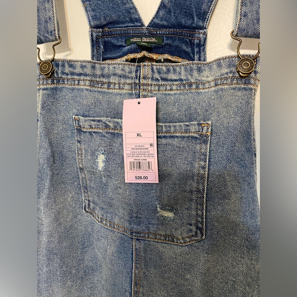 Jean overall dress